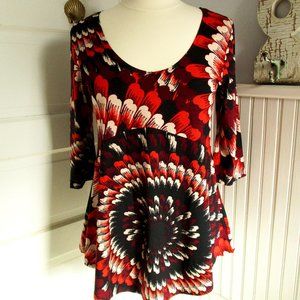 Salaam Clothing 3/4" Sleeve Suzie Top Tunic